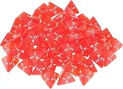 BCOATH Dice Tower 60pcs Multi-Sided Dices Boys and Girls Adults Board Game Toys Red