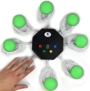 Trebisky Quiz Answer Game Buzzer Standalone System W/ Led Light Buttons 8-Player
