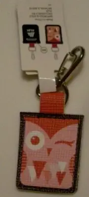 ALDI Quarter Keeper Owl Shaped Key Fob Chain Ring Tag Holder NEW