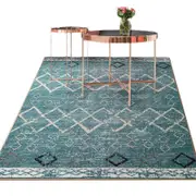 Catzon Modern Rug Fluffy Geometric Washable Non-slip Carpet for Living Room-X