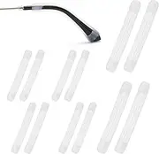 6 Pair Soft Silicone Eyeglasses Temple Tips Sleeve Retainer, Anti Slip Elastic Comfort Glasses Retainers for Reading Glasses Eyewear(COLOR:Clear)