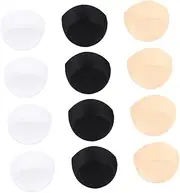 [TEMPNAP] 12pcs Bra Pads Inserts Sports Bra Pads Removable Cotton Cups Inserts Washable Semicircular for Swimsuits