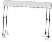 Aymzbd Trolley Awning Night Market Tent Non Screw Lightweight Replacement Vendor Canopy Stall Cart Awning for Beach Yard, Gray