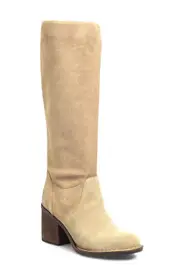 Børn Thea Knee High Boot in Natural Suede at Nordstrom, Size 7
