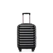 Tosca Como Lightweight Stylish Onboard Trolley Hard Case Suitcase 54cm Black