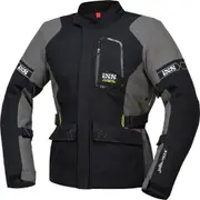 IXS Laminat ST-Plus Motorcycle Textile Jacket, black-grey, Size XL for Men Black Grey