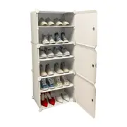 White Cube DIY Shoe Cabinet Rack Storage 1 Column 6 Row