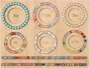 Petoysoso Bead Board for Jewelry Making, Bamboo Beading Board for Jewelry Bracelet Making, DIY Bracelet Bead Board