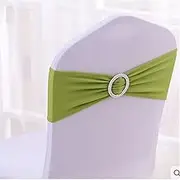 Chair Bands,Chair Sashes,Elastic Stretch Spandex Chair Covers Bands Bows for Wedding Party Lycra Chair Decoration (50pc,Green) (Color : Wit, Size : 20pc) (Color : Grass Green, Size : 100pc)