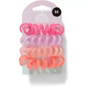 Day Dreamer Kids Oversized Coil Hair Ties 4 Pack - Pink