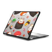 MacBook Air 13-inch (M1 / Intel) Impact Case Cute Calico Cat in Ebiko Gunkan with Sushi - Kawaii Kitten Animal with Japanese Food