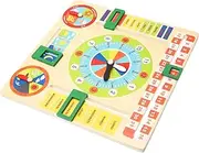 MERRYHAPY 1 Set Calendar Clock Advent Calendars for Advent Calendar for Clock for of Week for Wood