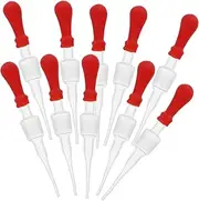 OSOLADY Safe Glass Transfer Pipettes 10pcs Measuring Droppers for School Home Experiments