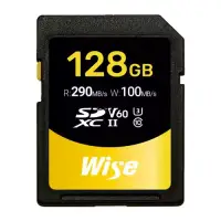 在飛比找博客來優惠-Wise 128GB SDXC UHS-II V60 記憶卡