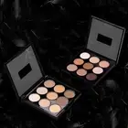 9 Color Eyeshadow Palette Matte Glitter Earth Color Orange High Saturation P