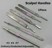 1× Scalpel Handle Stainless Steel Knife Blade holder Dental Surgical Instruments