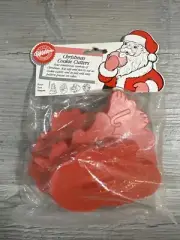 Wilton Christmas Cookie Cutter 4pc Set Tree Angel Santa Wreath Vintage 1988 New