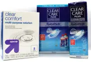 Clear Comfort & Clear Care Plus HydraGlyde Cleaning & Disinfecting Solution