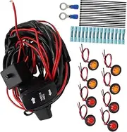 SWOOMEY 1 Set Turn Signal Kit with Horizontal Rocker Switch Lights Plug Play Utv Atv Signal Harness with LED Indicator for Easy Installation