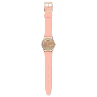 【SWATCH】I Medium Standard 金屬系列手錶 PINK CONFUSION 粉鑽光芒 瑞士錶 錶(33mm)