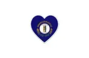 Patch Badge Patch Printed Thermoadhesive Flag Heart USA Kentucky