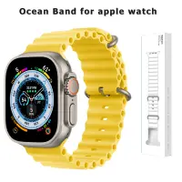 在飛比找蝦皮商城優惠-海洋錶帶矽膠手鍊錶帶兼容apple Watch Ultra 