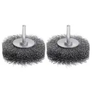 2PCS Wire Wheel Brush for Drill Attachment 3" Carbon Steel Wire