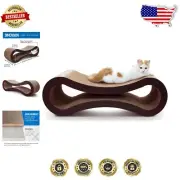Premium Cardboard Cat Scratcher - Reversible Infinity Shape Furniture Protector