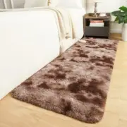 Brown Bedroom Rug 2X6 Runners Fluffy Area Rugs for 2 x 6 Feet Brown and Beige