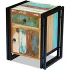 Solid Wood Bedside Table Drawers Storage Side Lamp Cabinet Bedroom Nightstand