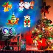 Christmas Projector Indoor Outdoor LED Light Moving Laser Lamp Garden Snowflak