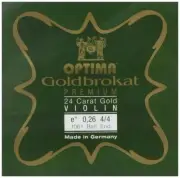 Gold Brocat Violin String 4/4 E 0.26mm Ball Premium 24K Gold Plated