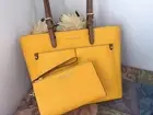 Michael Kors Jet Set Medium Pebbled Leather Pocket Tote Bag + Wallet Set NWT