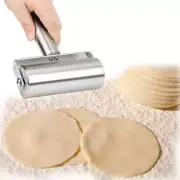 Stainless Steel Roller Rolling Pin w/ Handle for Pastry Pizza 2025 US FAST SHIP