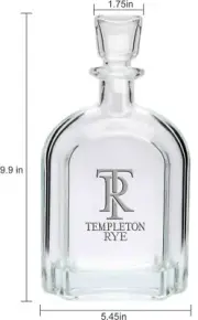Templeton Rye Collectible Whiskey Decanter
