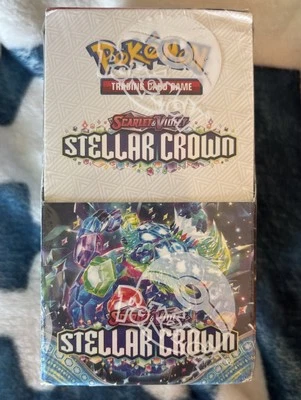 Pokémon TCG Scarlet & Violet - Stellar Crown Half Booster Box 18 Packs Sealed