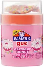 Elmer's Gue Pre-Made Slime 8oz W/Mix-Ins-Strawberry Donut E21240-37179