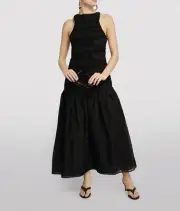 BNWT SIR THE LABEL IVORY XANTHE MIDI DRESS - SIZE 2 (RRP $450)