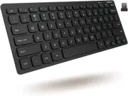 Small Wireless Keyboard - 2.4G Ergonomic & Comfortable Mini Compact USB Keybo...