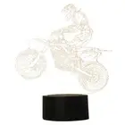 7-Color Changing 3D Illusion LED Night Light USB Touch Sensor Colorful Lamp