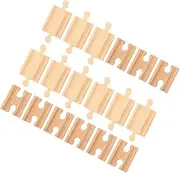 Train Tracks Accessories 18pcs Wooden Train Tracks Assemble Blocks for Boys and Girls Toy
