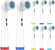 Sensogle Toothbrush Heads Compatible With Oral B Pro Toothbrush, fit Vitality Plus, Pro 700 100 300 2000, Soft Sensitive Gum Care Brush Heads for Gentle Clean
