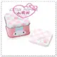 ♥小花花日本精品♥Hello Kitty 方形便條紙附鐵盒 小物盒 (粉色格紋草莓)60233301