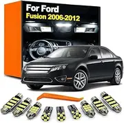 12Pcs LED Interior Dome Map Light Sun Visor Trunk Lamp Kit, For Ford Fusion 2006 2007 2008 2009 2010 2011 2012