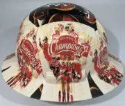New Full Brim Hard Hat Custom Hydro Dipped SAN FRANCISCO 49ERS NFC WEST CHAMPS