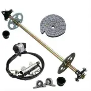 740mm Go Kart Rear Live Axle Kit Brake Assembly Wheel Hub ATV Drift Trike Buggy