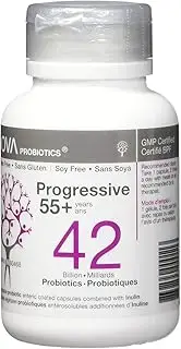 NOVA Probiorics Multi-Strain Progressive 55+ 42 Billion Probiotics per Capsule-60 VCaps