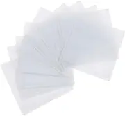 Cabilock 10Pcs Card Sleeves for Parking Permits and Logistics Marking Labels Self Adhesive Card Holders Packing Bags for Organizing Cards and Notes