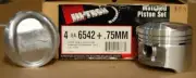 Hi-Tech 6542+.75MM (.030) Set of 4 Pistons for 1.9L Ford
