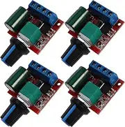 EMSea 4PCS Mini DC Motor PWM Speed Controller DC 5V-35V 5A Speed Adjustable Switch Module PWM DC Motor Speed Switch Controller LED Volt Regulator